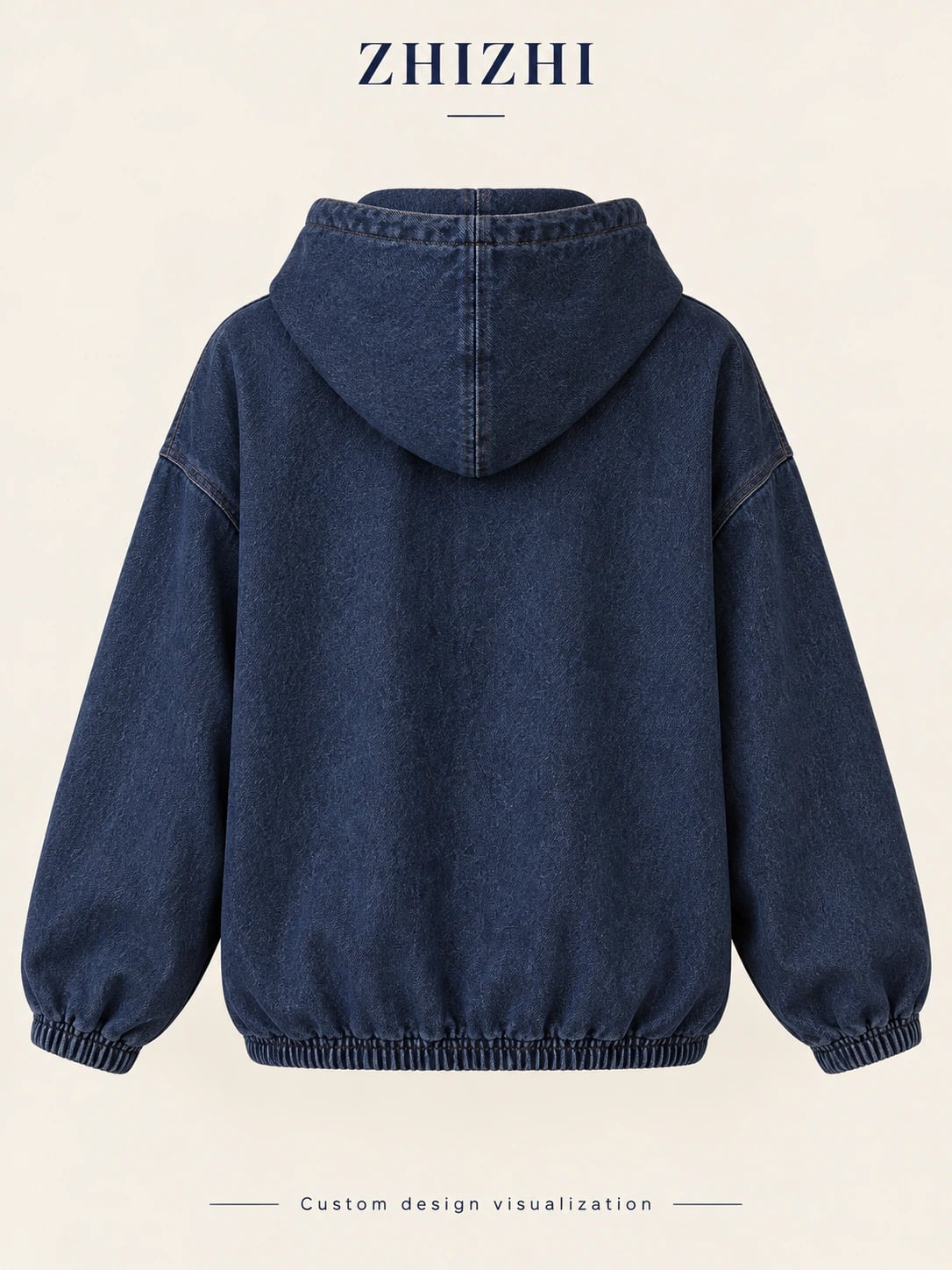 Back construction reference — hoodie-relaxed — custom design visualization