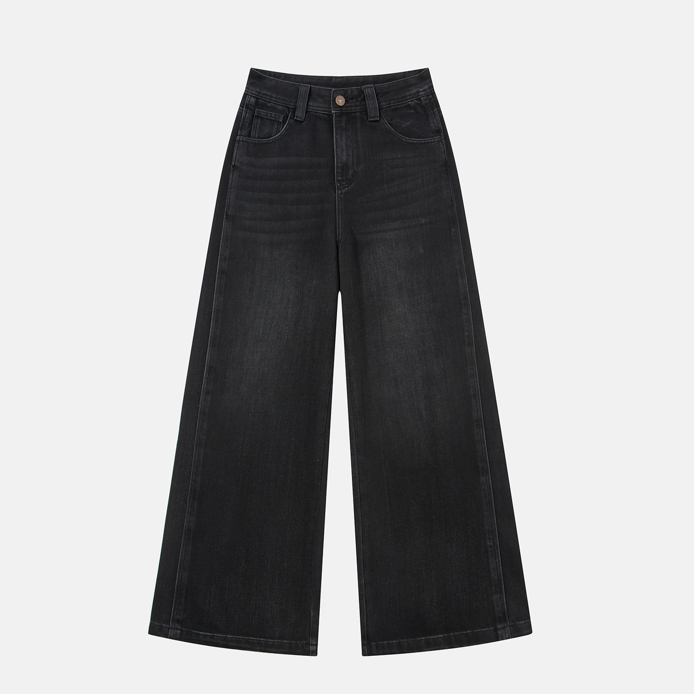Women's Non-Stretch Wide Leg Jeans High Waist Vintage 3D Side Seam Embroidery — product detail 2