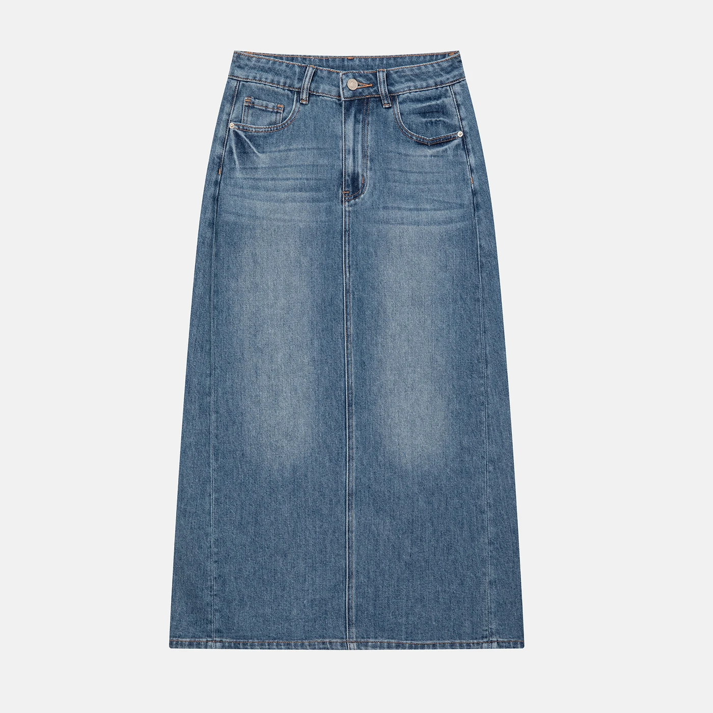 Women's Stretch Denim Cargo Mini Skirt High Waist Washed — product detail 3