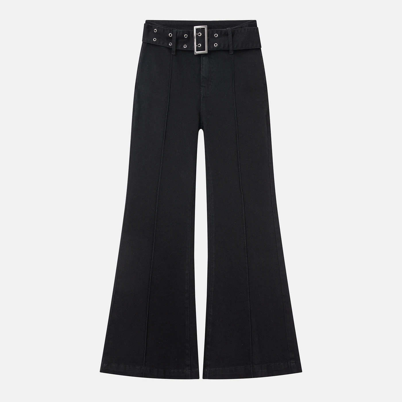 Stretch Flared Jeans High Waist Loose Denim Long Pants — product detail 2