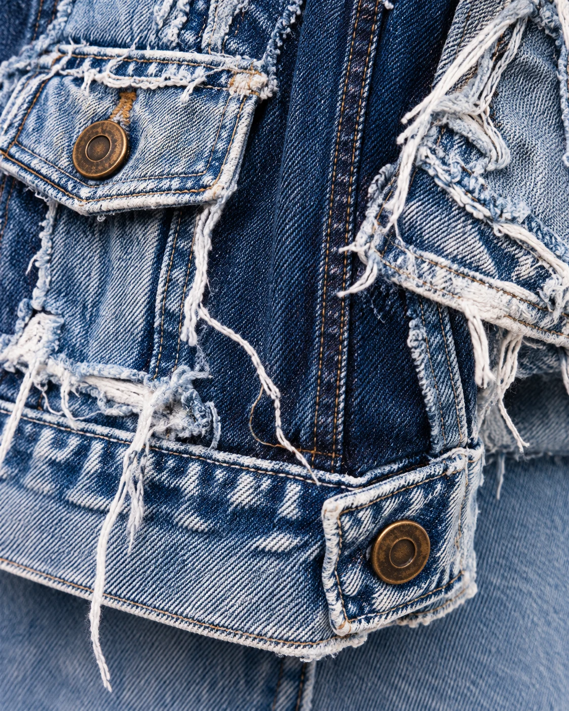Blue Reconstructed Pocket Denim Jacket — AI design reference 5
