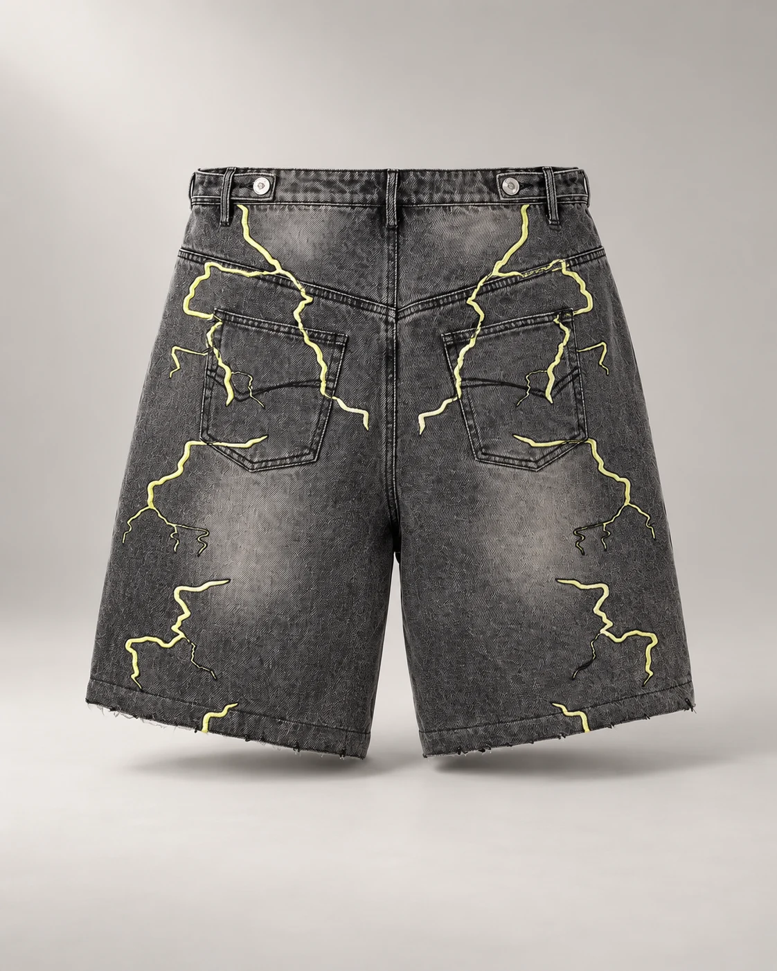 Grey Black Camel Graphic Shorts — AI design reference 2