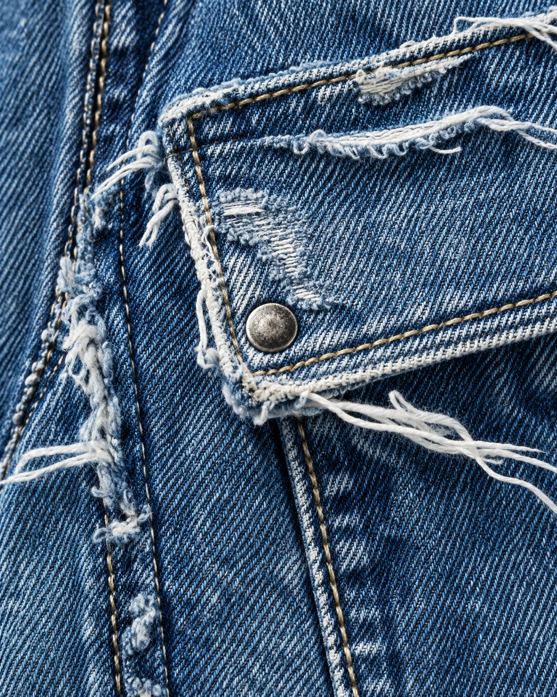 Blue Layered Pocket Denim Shorts — AI design reference 5