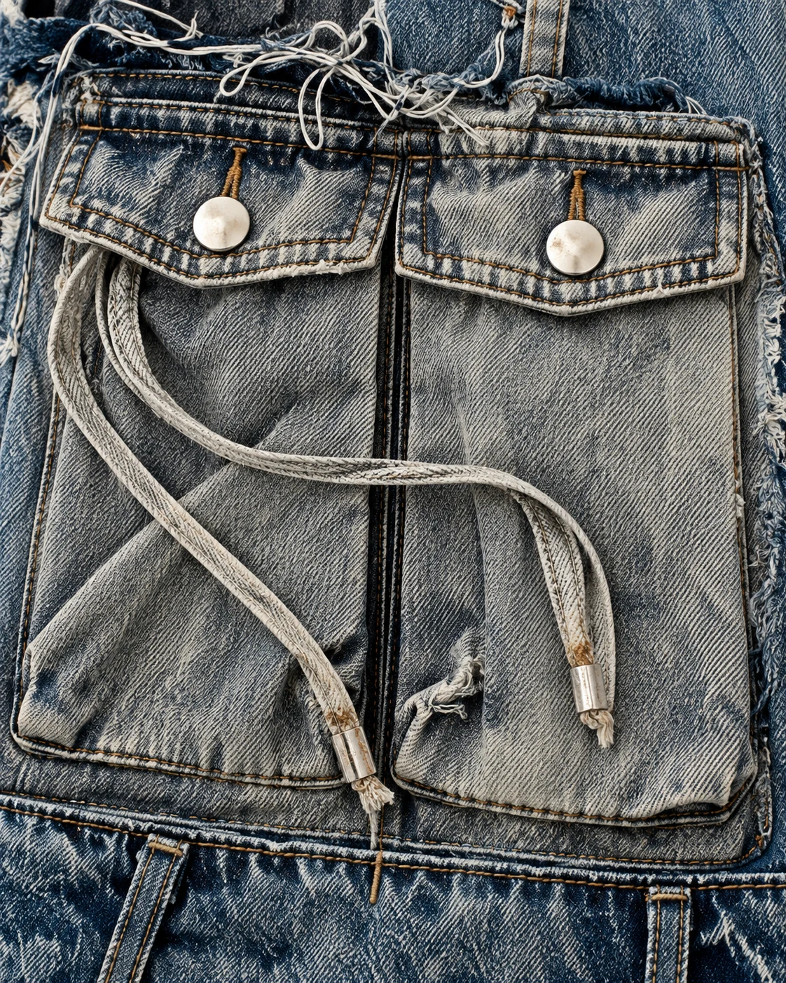 Patchwork Multi-Pocket Cargo Jeans — AI design reference 4