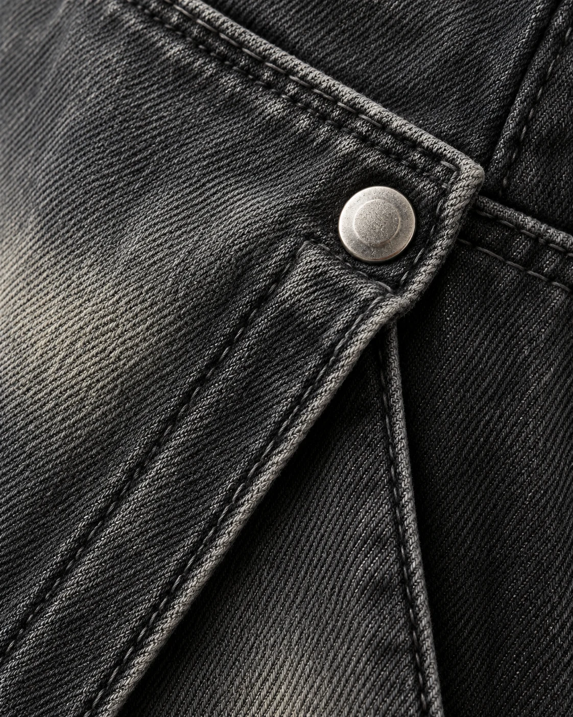 Grey Adjustable Panel Denim Shorts — AI design reference 5