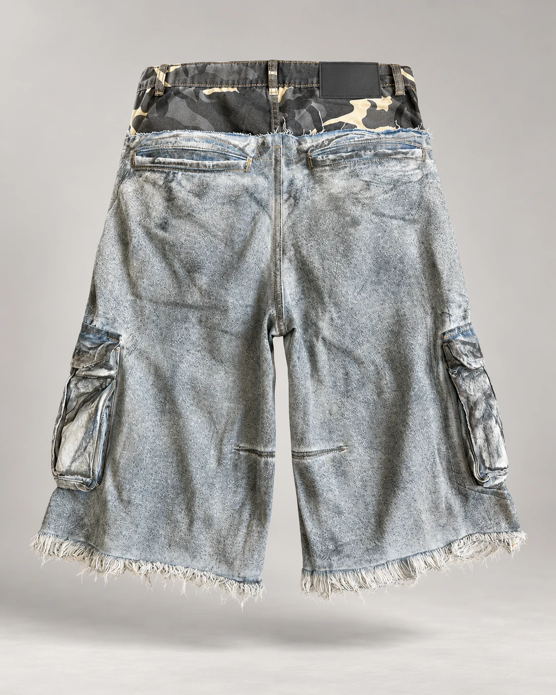 Camo Waist Vintage Cargo Shorts — AI design reference 2