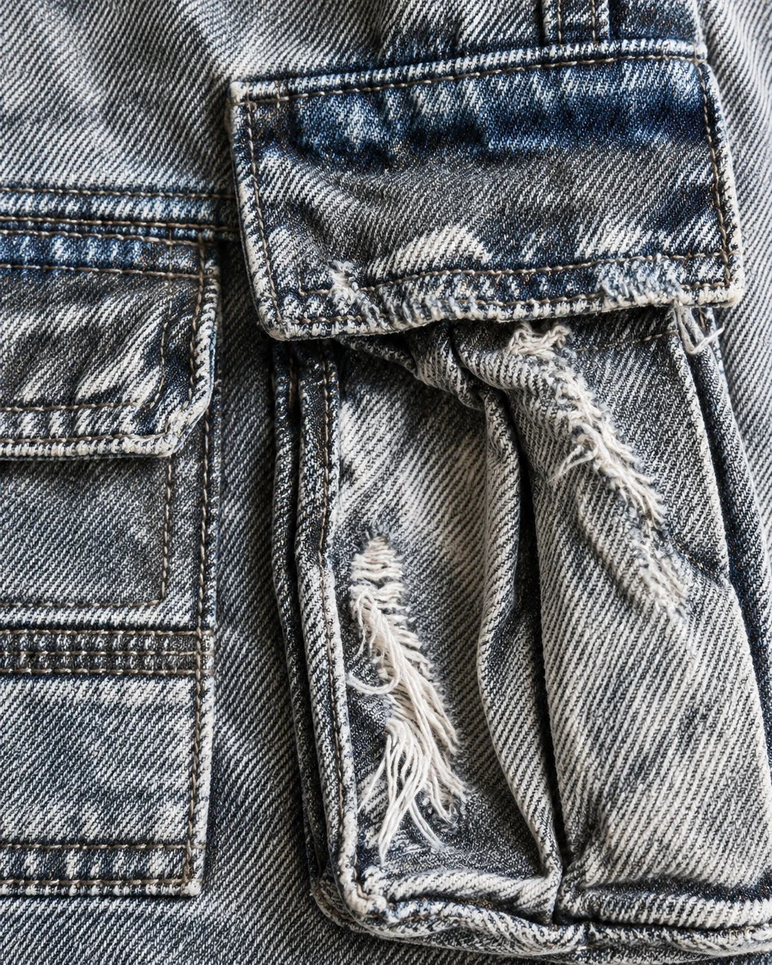 Light Blue Camo Waist Cargo Shorts — AI design reference 5