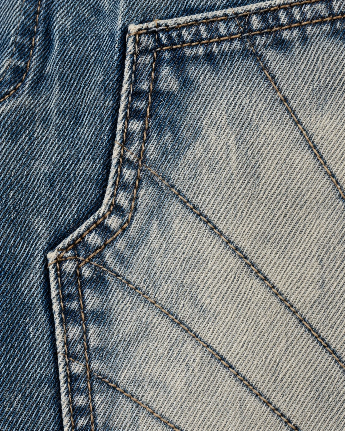 Blue Grey Whisker Wash Shorts — AI design reference 5