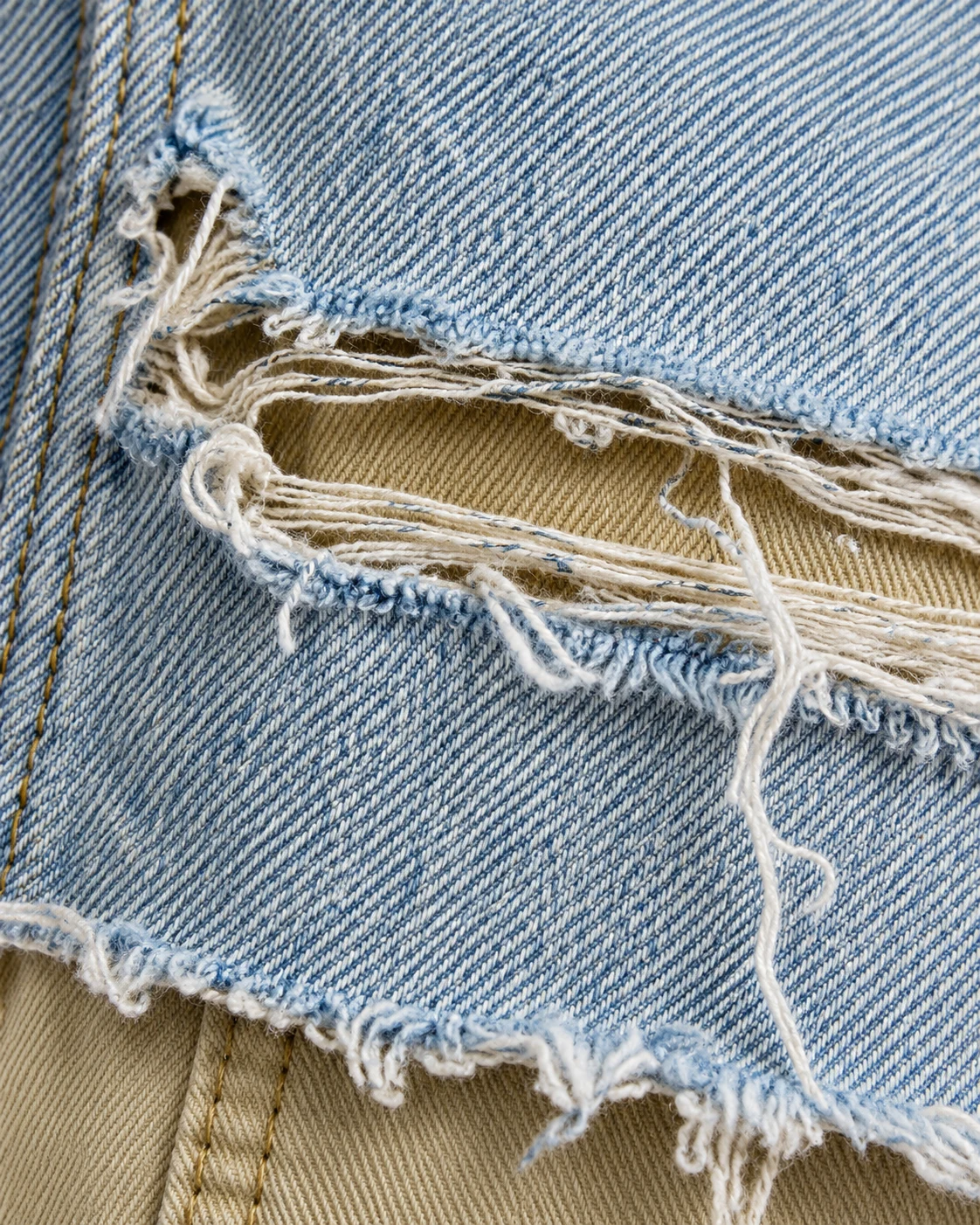 Light Blue Khaki Layered Shorts — AI design reference 5