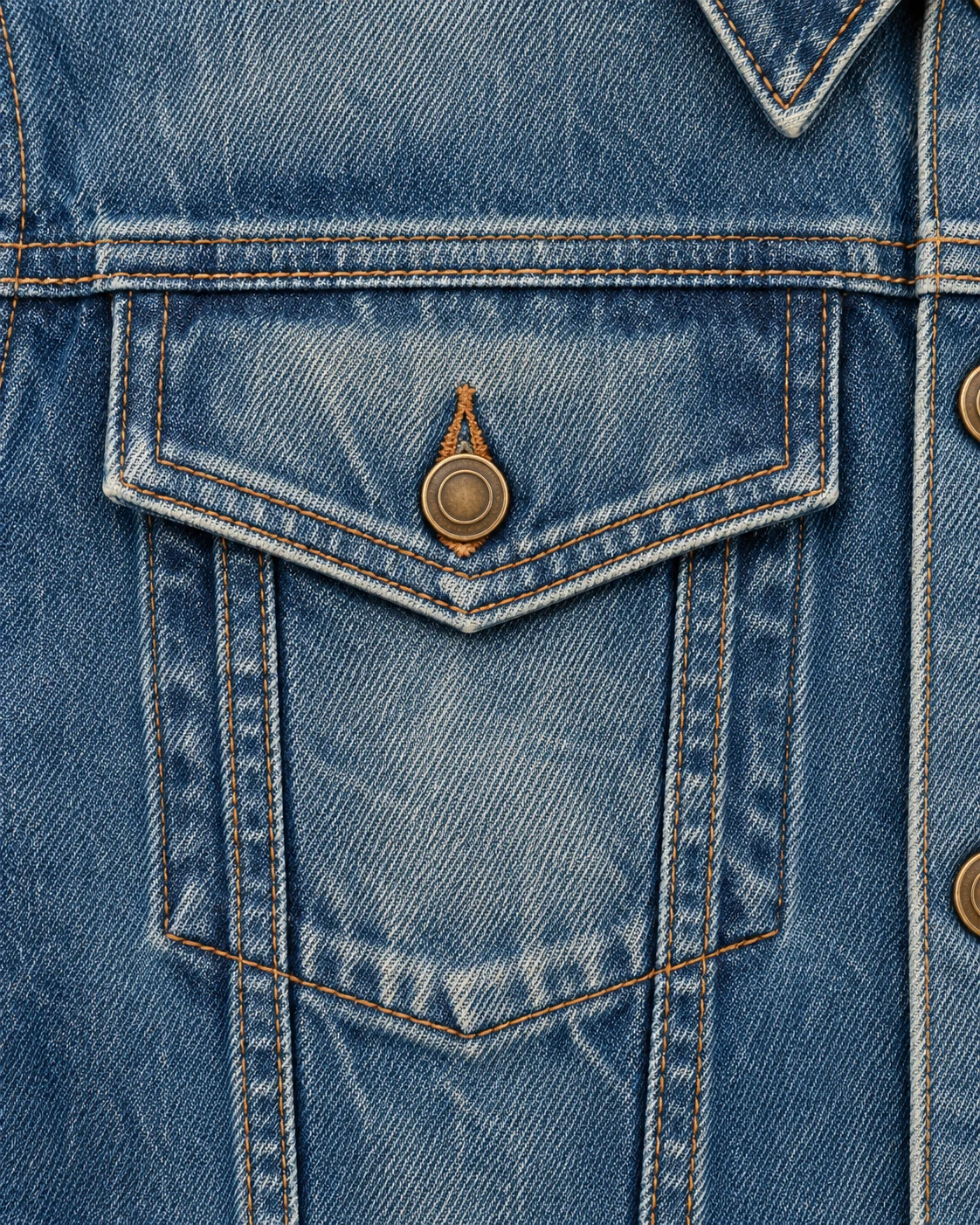 Denim Trucker Jacket with Grey Hood — AI design reference 5