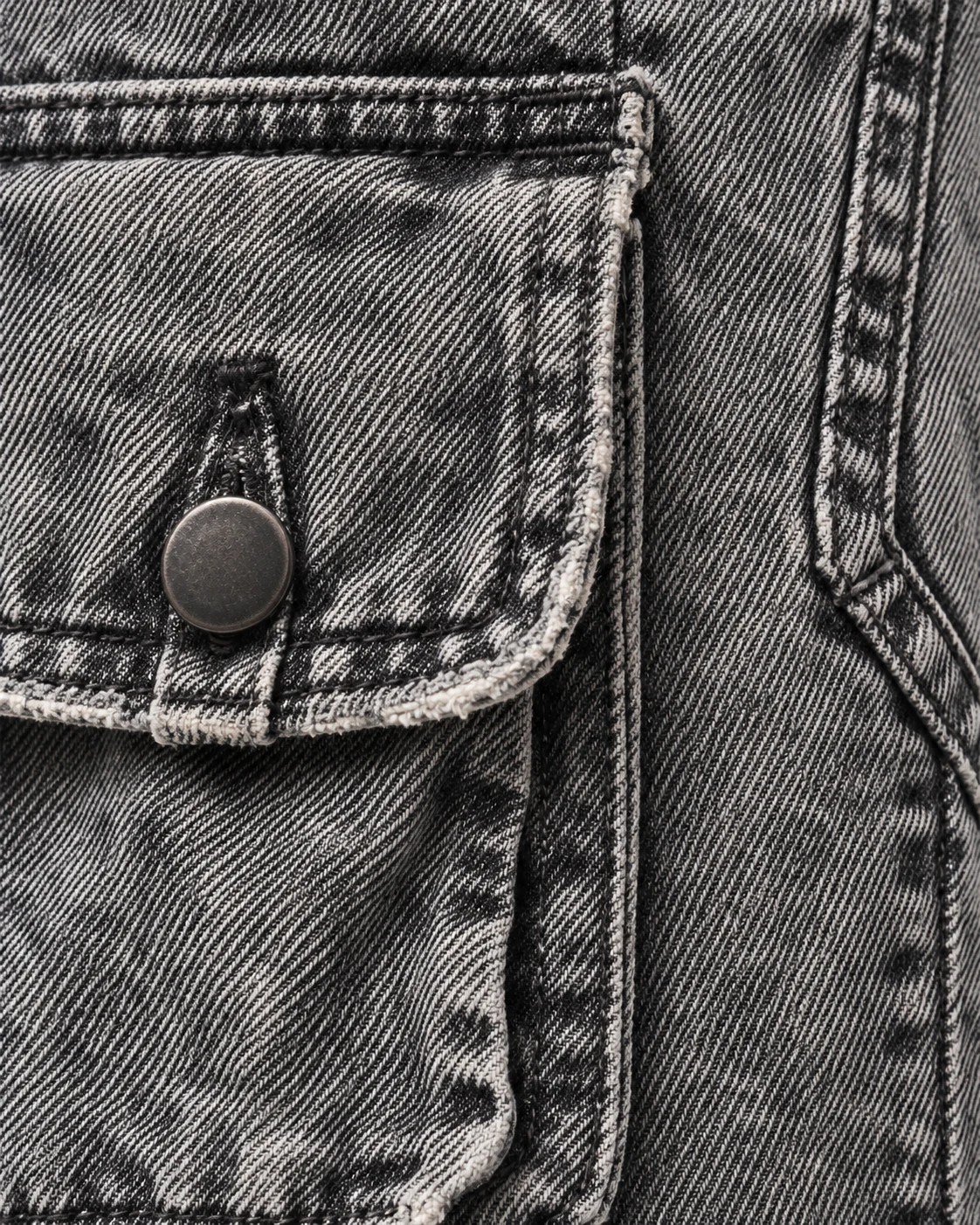 Washed Grey Panel Cargo Shorts — AI design reference 5