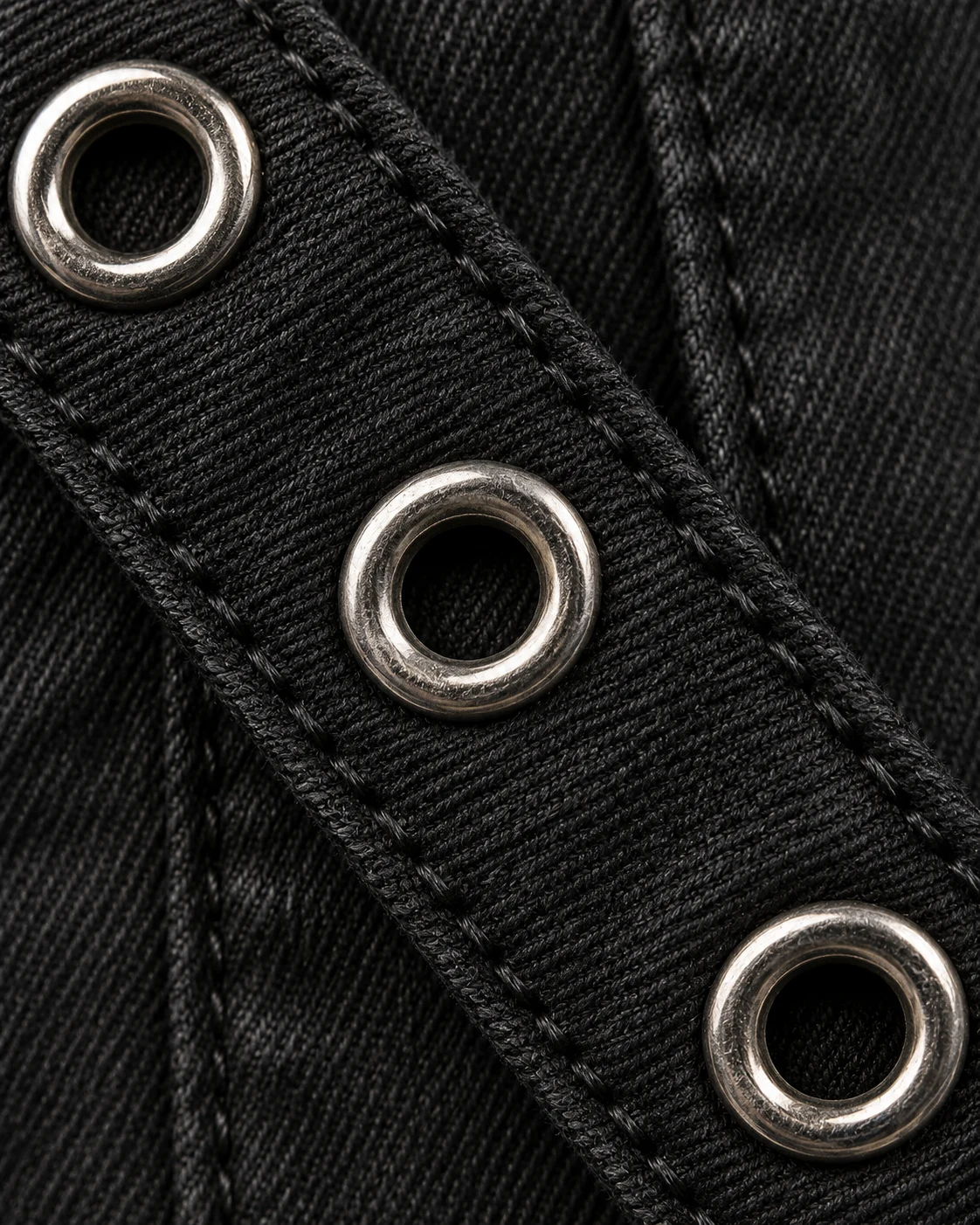 Black Eyelet Strap Cargo Shorts — AI design reference 5