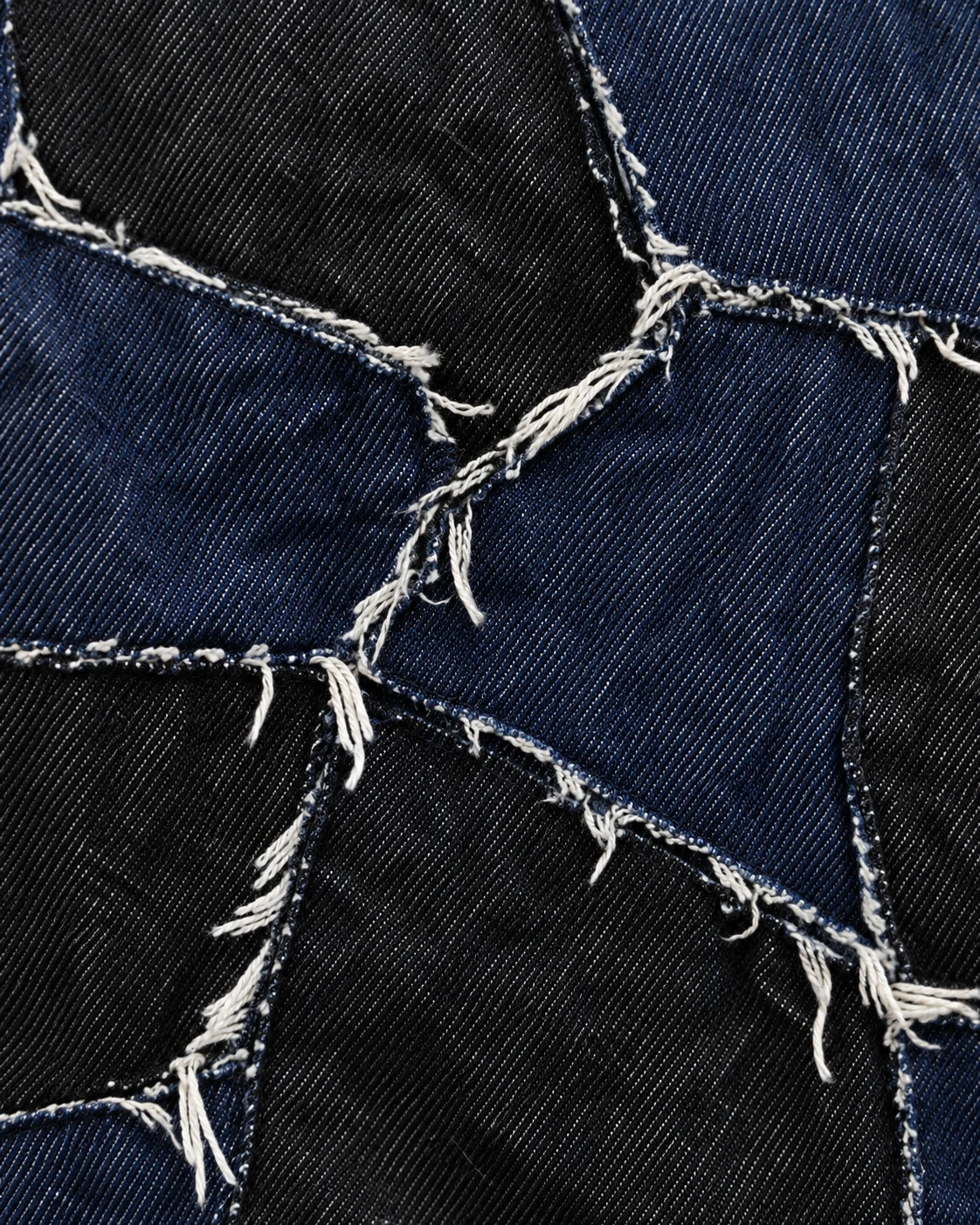 Blue Irregular Patchwork Wide-Leg Jeans — AI design reference 4