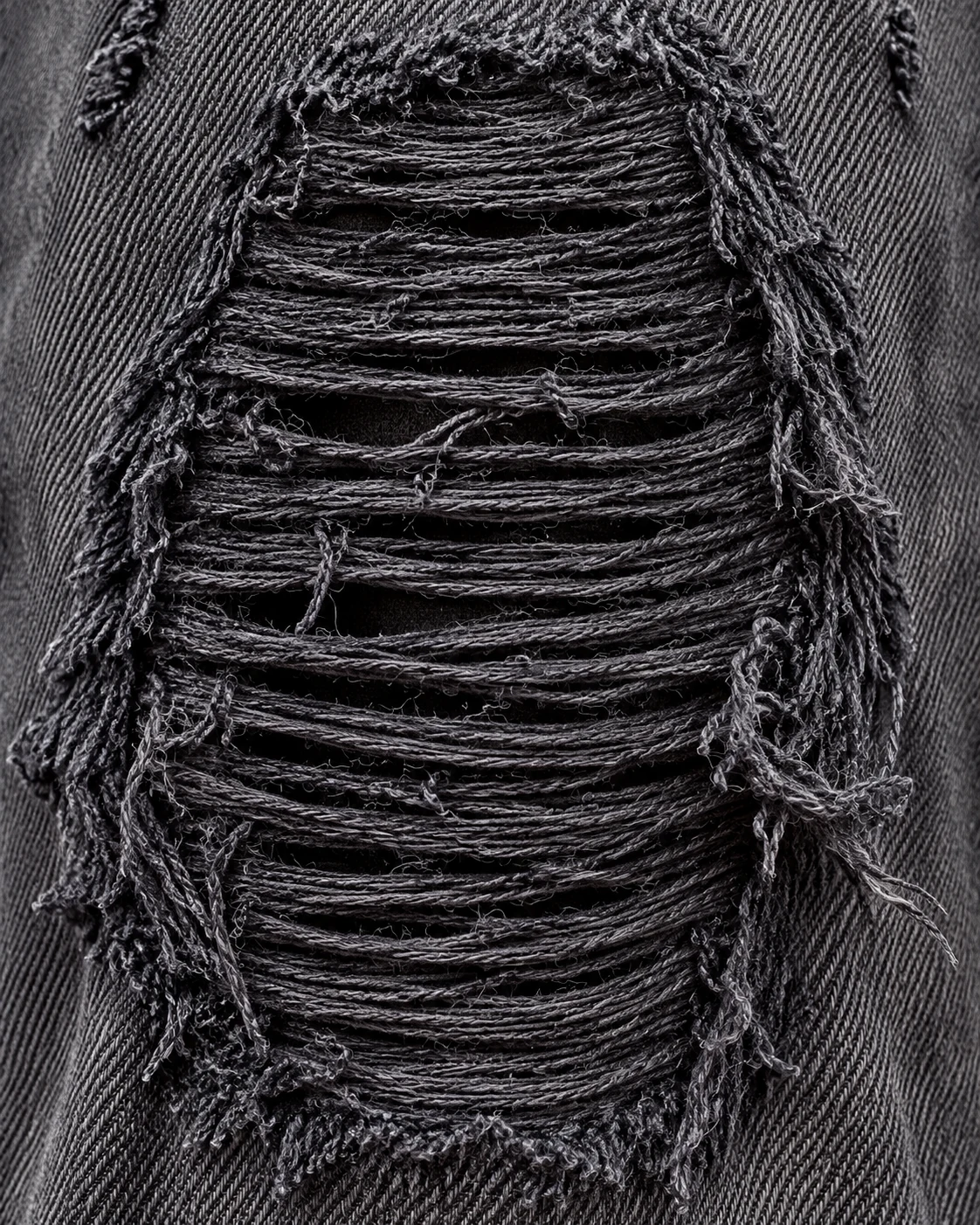 Grey Distressed Loose Straight Jeans — AI design reference 4
