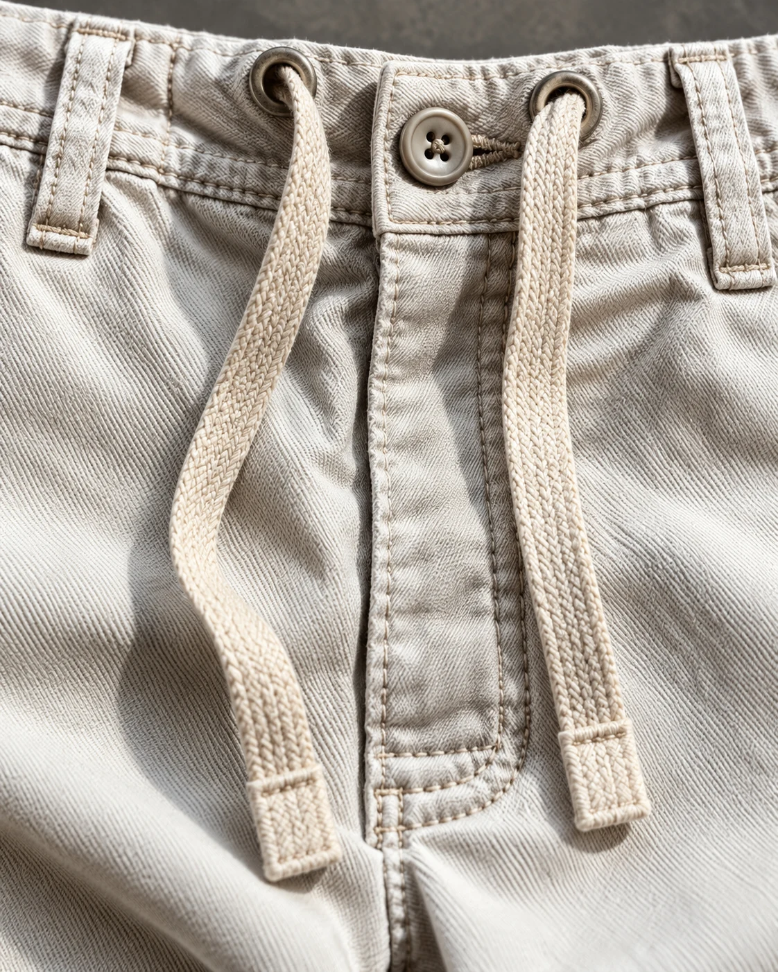 Ivory and Tan Colorblock Wide-Leg Jeans — AI design reference 4