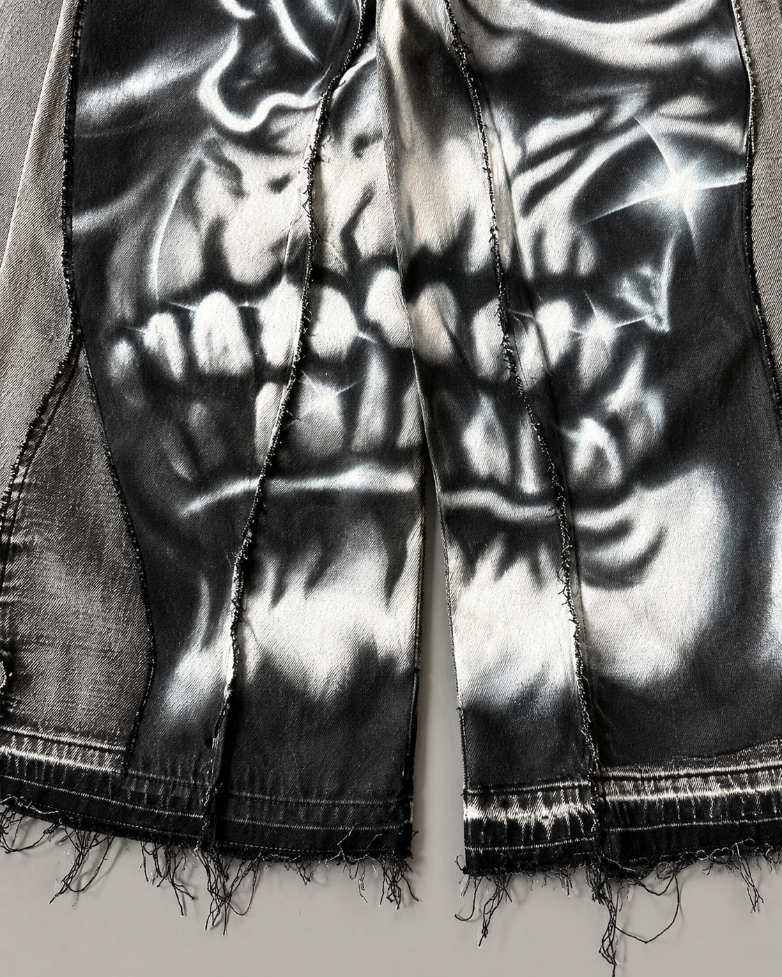 Skull Print Wide-Leg Jeans — AI design reference 5